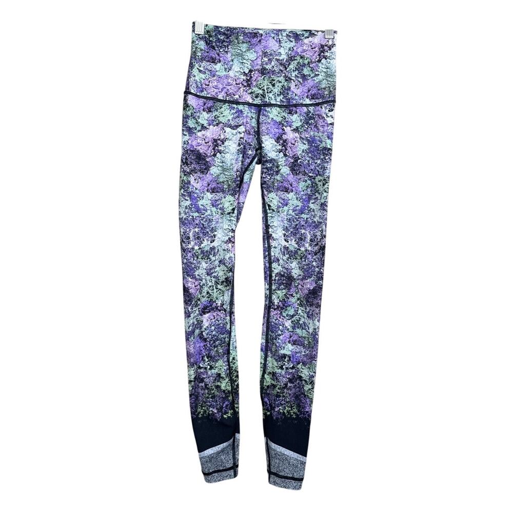 Lululemon Wunder Under Hi-Rise Tight Nulux 28" Leggings Vivid Vision Size 4